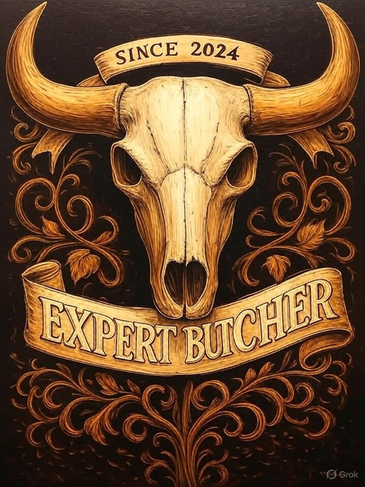 Expert Butcher Logo